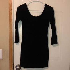 Black mini dress